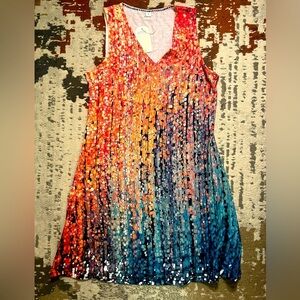 Summer V-Neck Sleeveless Dress/Coverup